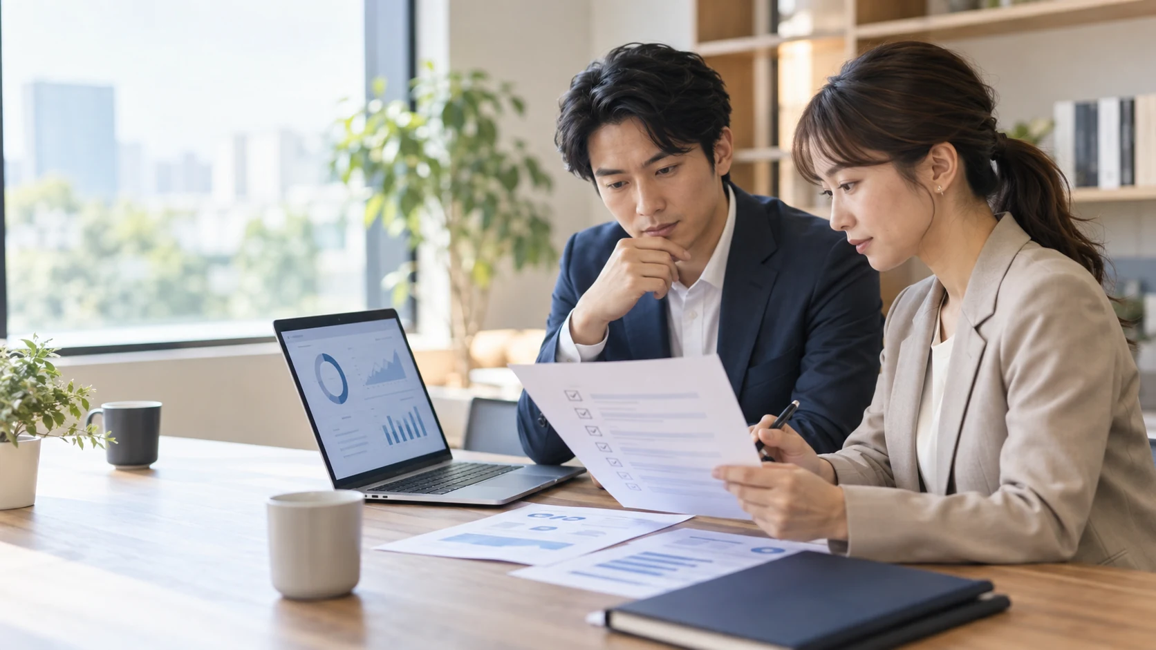 チャットボットのSLAと契約条件を確認表で整理するイメージ