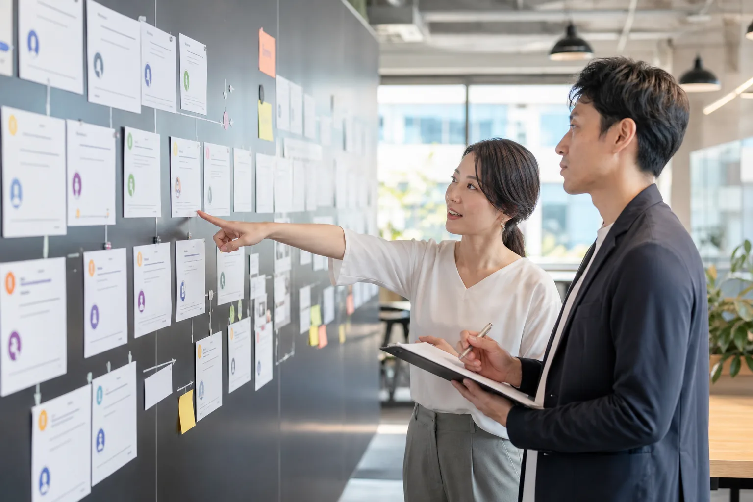 顧客ごとの対話履歴と要約が CRM に蓄積されていくイメージ