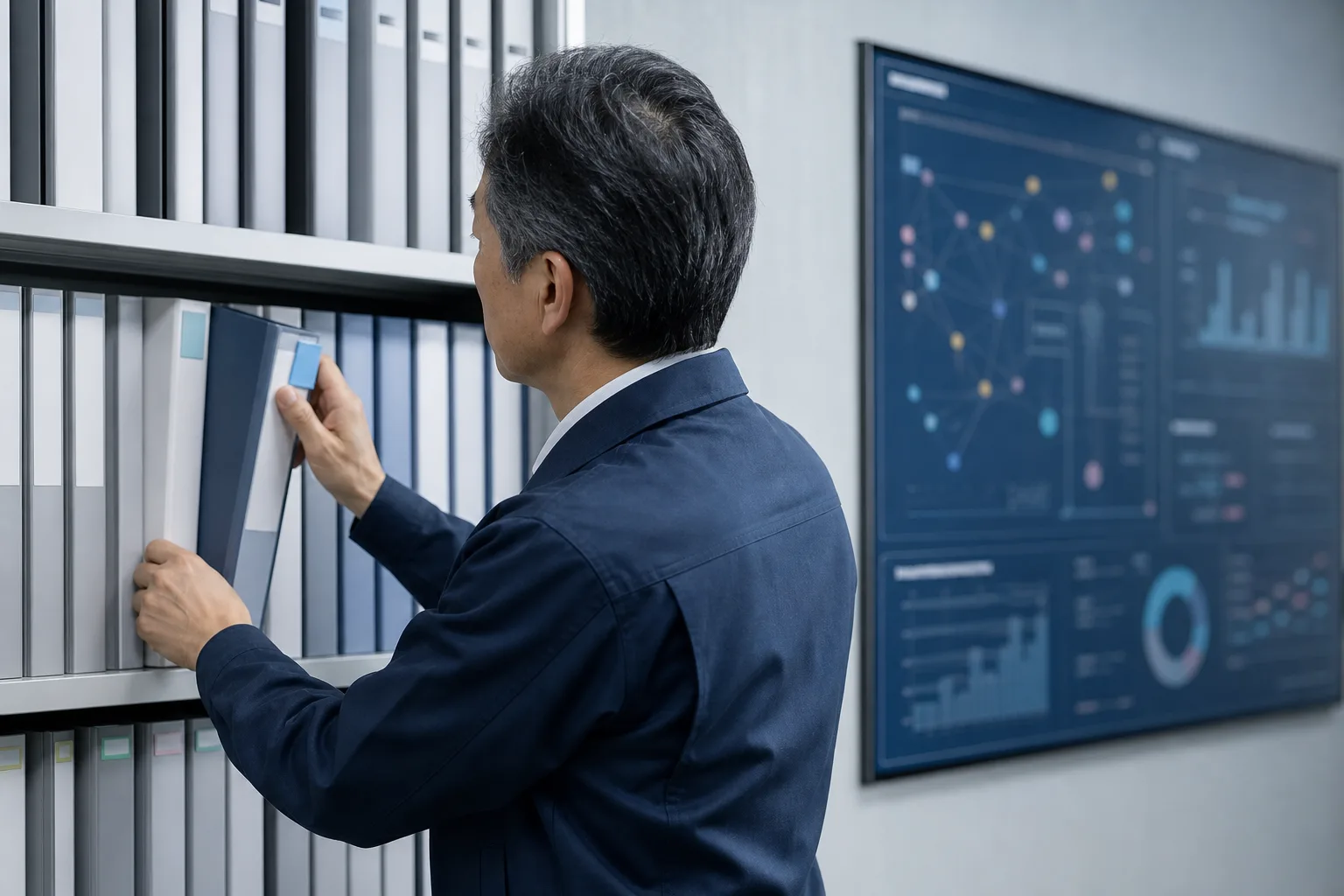 店舗スタッフが現場でナレッジを更新するイメージ