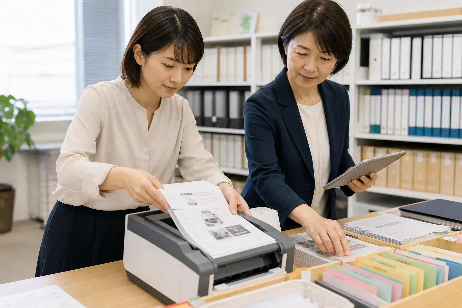 マニュアル PDF や画像を AI のナレッジとして登録するイメージ