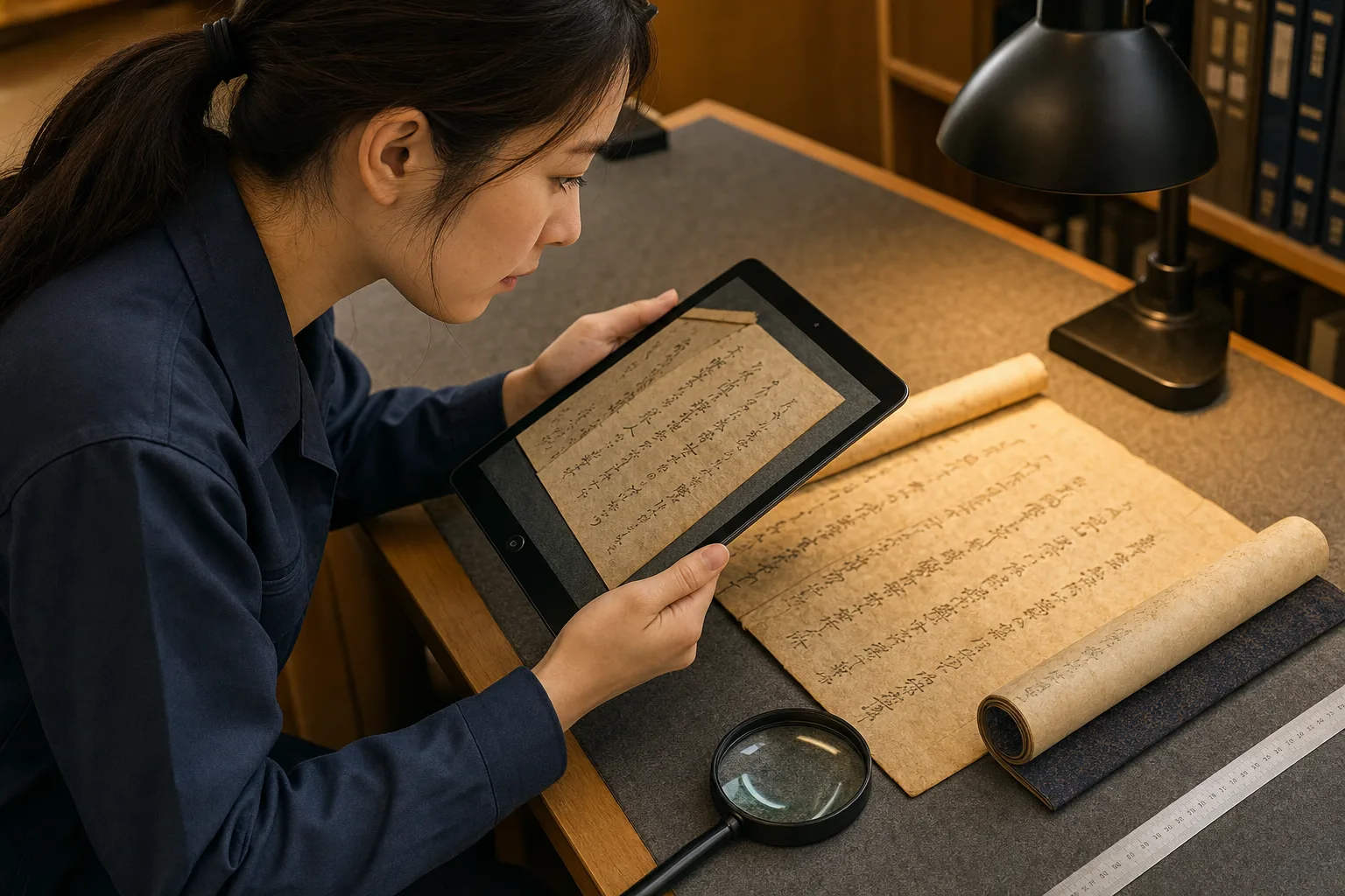 メニュー表を撮影し AI に学習させるイメージ
