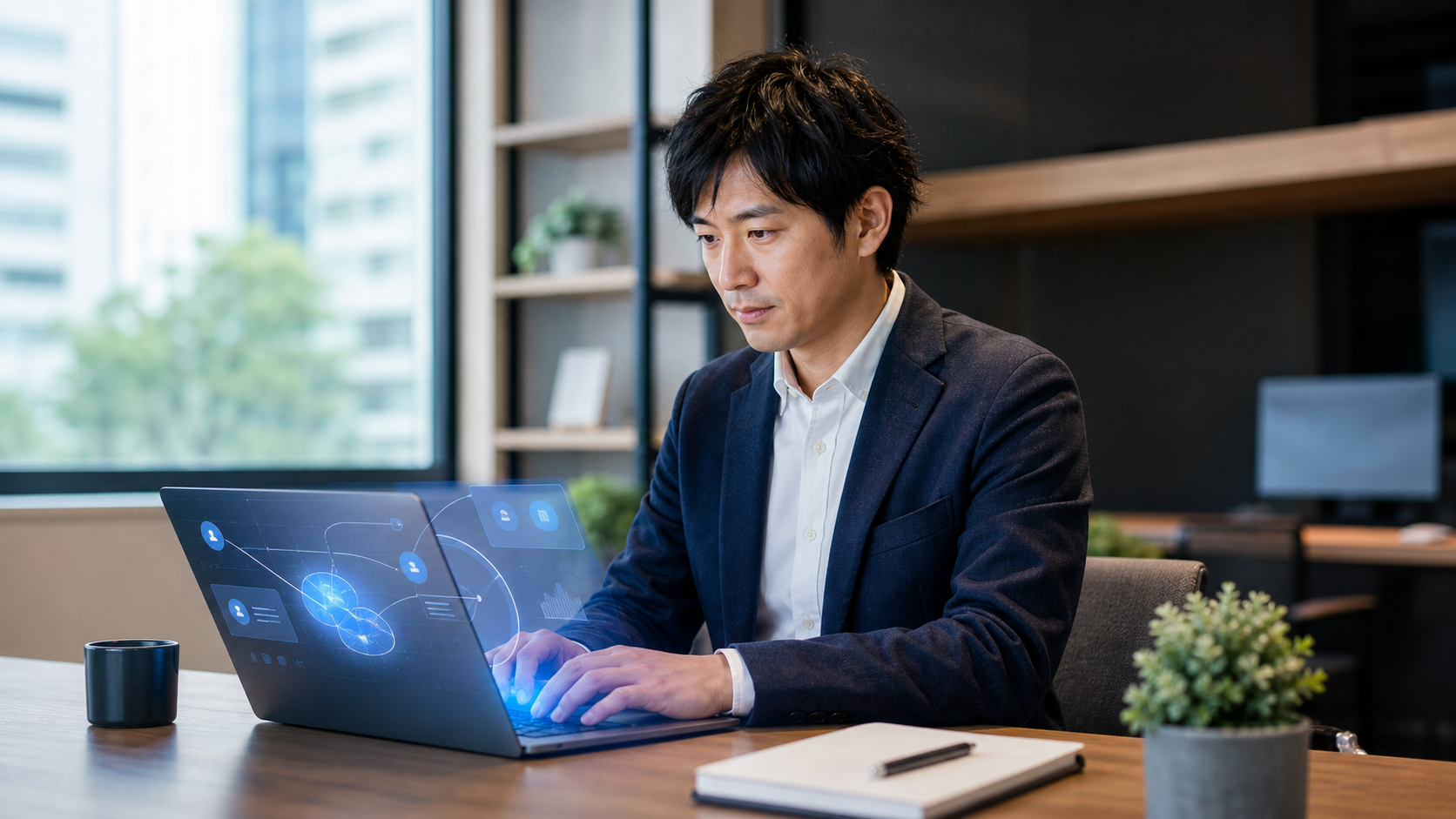 Webサイト上の接客AIで問い合わせ内容を整理するイメージ
